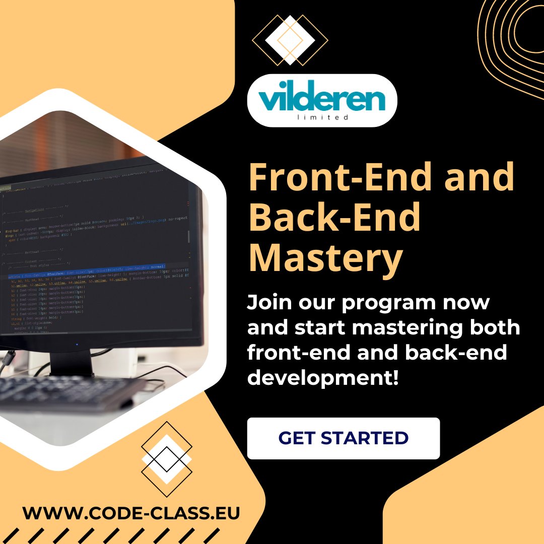 VilderenLtd's tweet image. Enhance your versatility and open up more career opportunities  #coding #codingcareer!