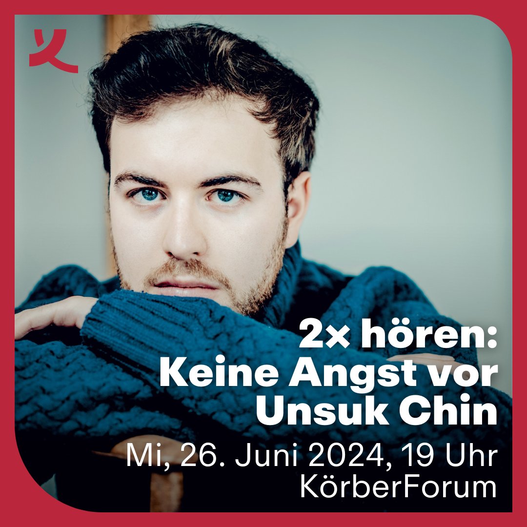 🗣️ Es wird höchste Zeit, dass Musik von Unsuk Chin bei 2x hören im <a href="/KoerberForum/">KörberForum</a> erklingt! 

🎶 Erlebe Chins „Piano Études“ in der Interpretation des Pianisten Anton Gerzenberg.

Jetzt den Livestream vormerken 👉 koerber-stiftung.de/veranstaltunge…

🤝 @KoerberKultur