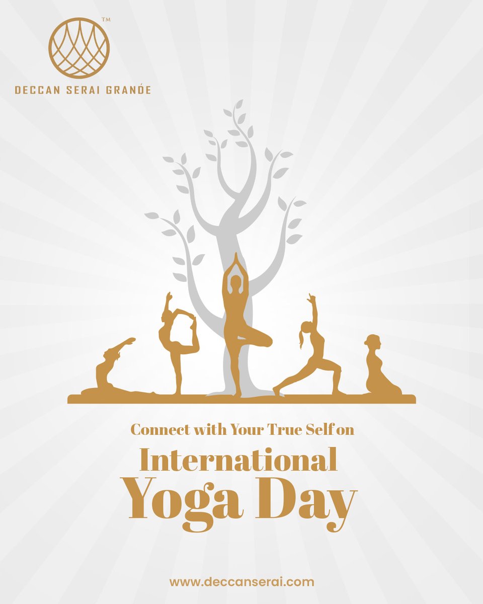 deccan_serai's tweet photo. Happy International Yoga Day from Deccan Serai Grande! Connect with your true self and embrace inner peace through the practice of yoga. Join us in celebrating the harmony of mind, body, and soul.

#DeccanSeraiGrande #InternationalYogaDay #YogaDay #MindBodySoul #YogaPractice https://t.co/hejVnN2WTj