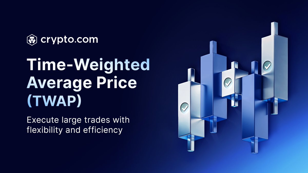 🆕 The Time-Weighted Average Price (TWAP) order type is now available in  the https://t.co/hcDm4vdJaJ App ✔️Execute large trades efficiently by  splitting them into smaller orders ✔️Minimise risk associated with price  volatility ✔️Reduce