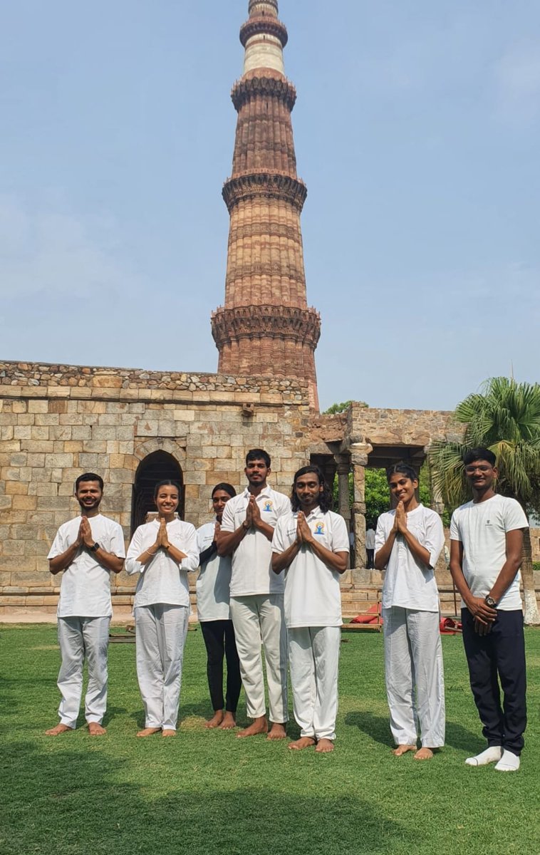 I participate in #yoga2024 w/ the Hon'ble Minister <a href="/gssjodhpur/">Gajendra Singh Shekhawat</a>, MOT &amp; MOC and <a href="/apoorv_om/">Apoorv Om</a> , first deaf yoga certificate holder in the world. 

Yoga is the only way that gives us stability. If we want to make this day a success, we must make commitment to do yoga every day.