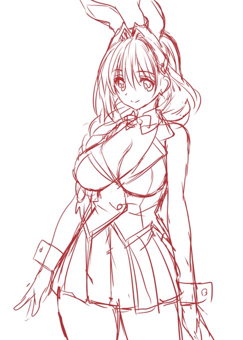 バニーいいけどパンツ見えないのはなぁと言うことでバニーガーデンの制服っぽくスカート仕様にするというのはどうだろう 