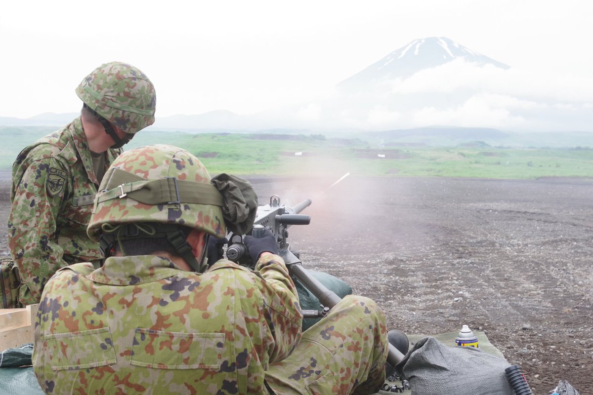 第13普通科連隊 は重機関銃射撃及び、ドアガン射撃訓練に参加しま