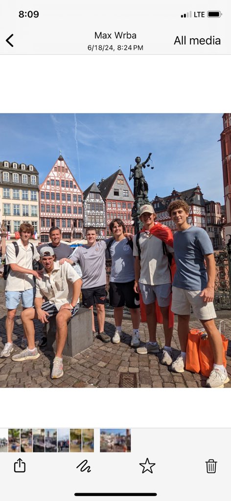 The CCP group in Frankfurt. We are visiting fellow Marianist school Marianum in Fulda.