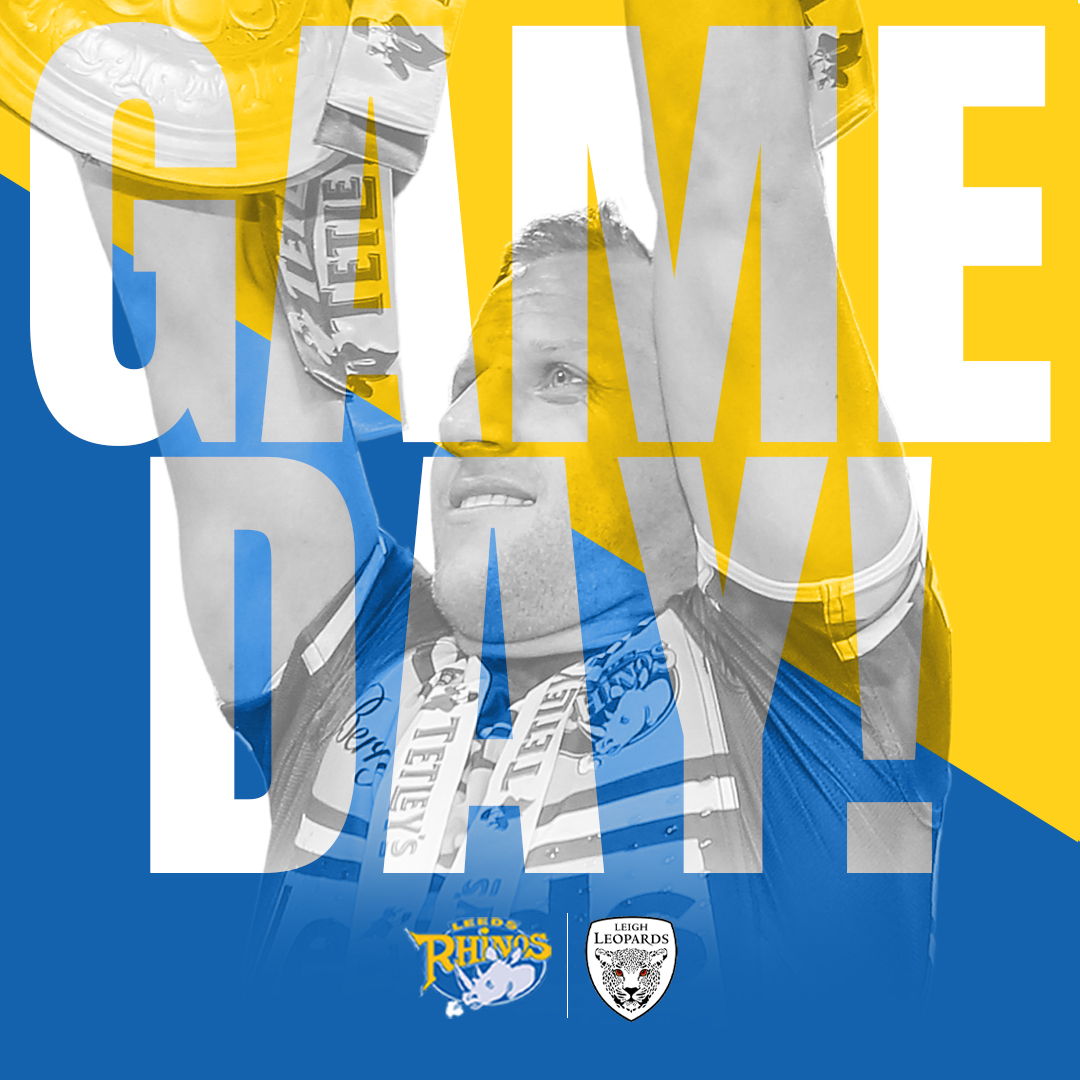 𝗚𝗔𝗠𝗘 𝗗𝗔𝗬

We are set for a big night at AMT Headingley as we come we together to celebrate the life of Rob Burrow CBE.

🏟️ Gates open at 5pm
🏉 Rhinos U18s v Huddersfield 5.10pm
🏉 Rhinos v <a href="/LeighLeopardsRL/">Leigh Leopards</a> 8pm

Tickets available🎫 tickets.therhinos.co.uk