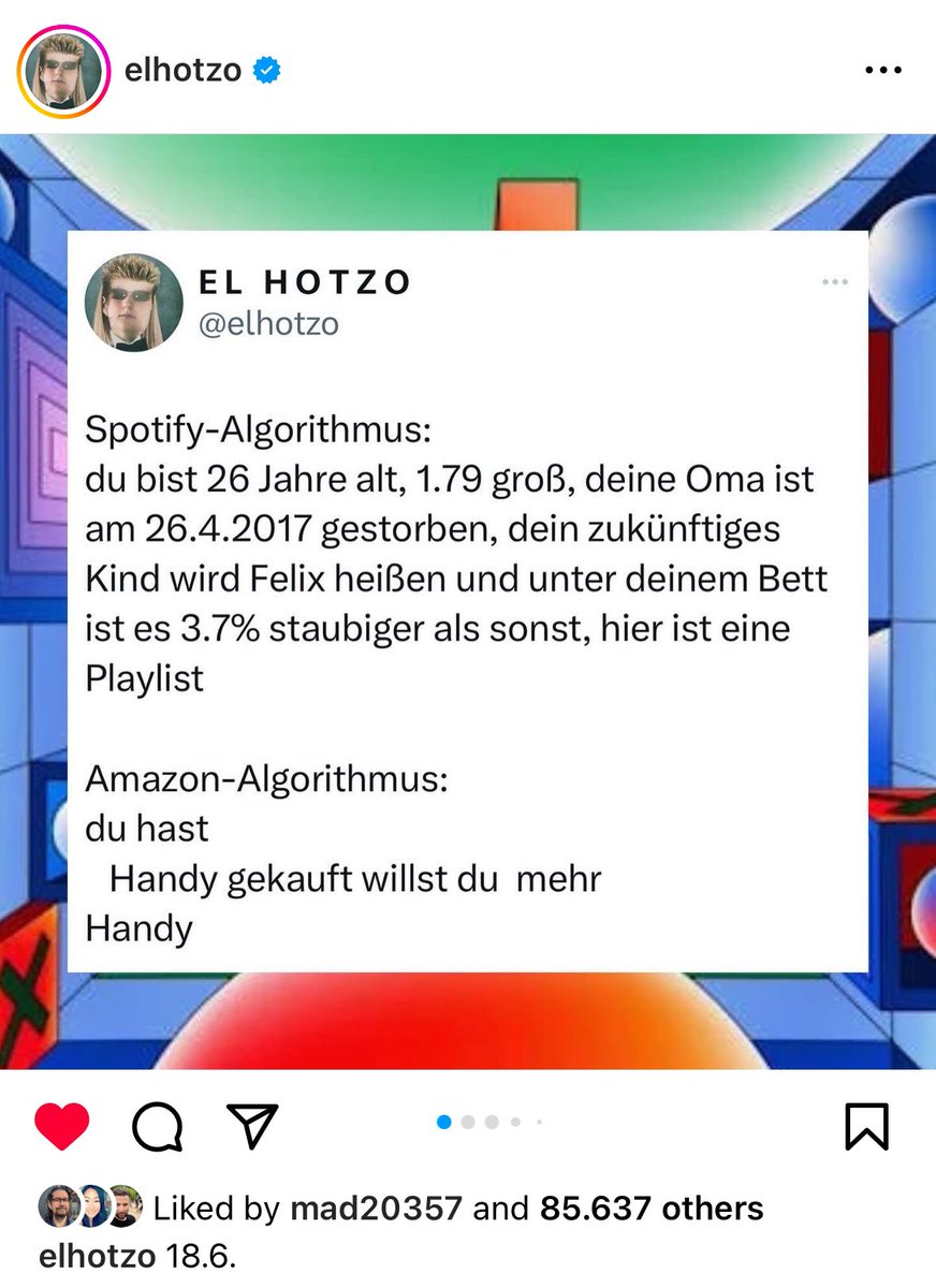 Das Kind wird Leon heissen, ansonsten alles richtig <a href="/elhotzo/">E L   H O T Z O</a> 💚