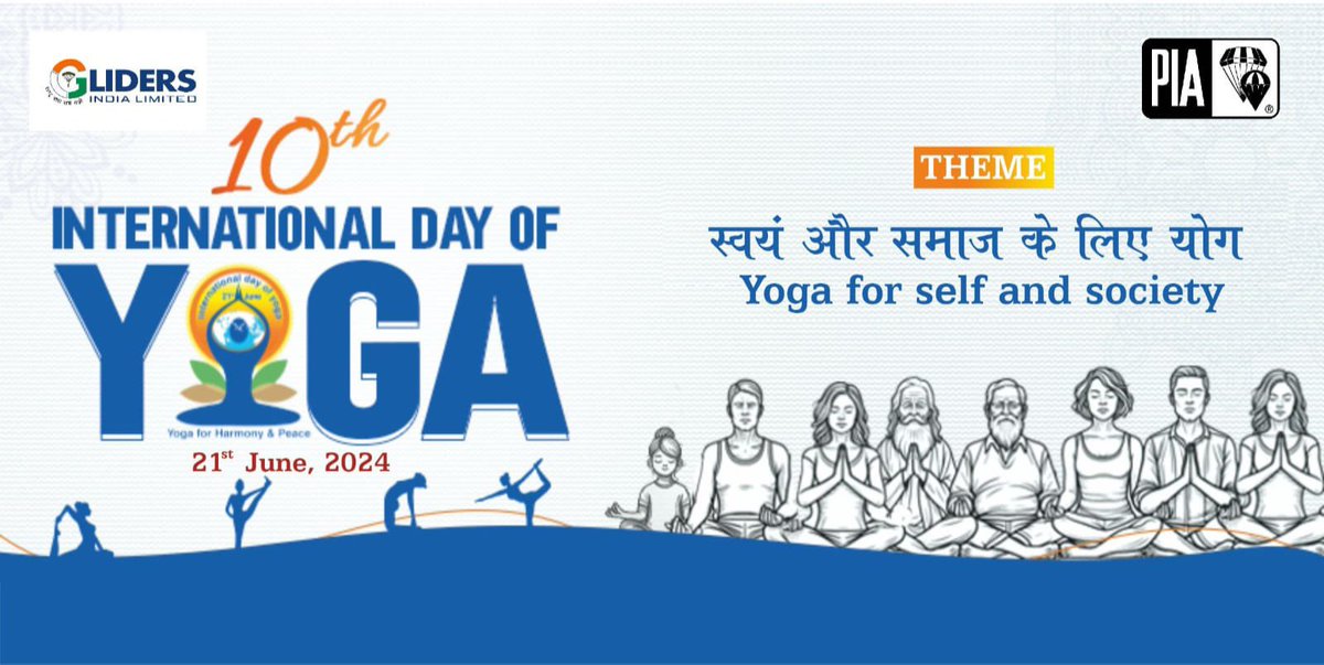 Gliders_Defence's tweet photo. GIL celebrated the International Day of Yoga at Kanpur HQ with great enthusiasm. CMD Shri V K Tiwari participated in the event with employees and their families.The event underscored the importance of physical and mental well-being through the practice of yoga.
#IDY2024
#YogaDay https://t.co/EnKubrYjdM