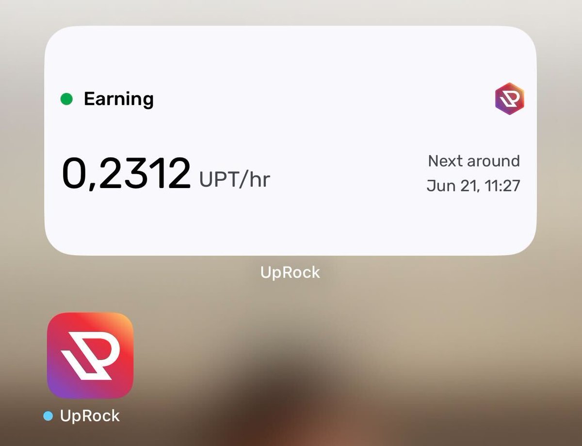 Update Your UpRock iOS App

Hello UpRockers,

We have a new update to improve your UpRock experience.

What’s new in this version:
• Home Screen Widgets: Now you can add UpRock widgets to your home screen for easier access and more reliable earning results. 
• Bug Fixes and