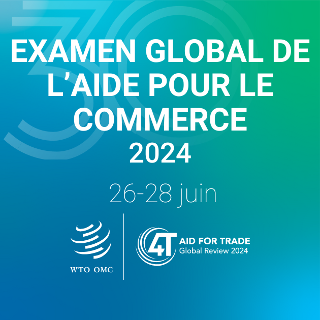 Dès mercredi, l'Examen global de l'Aide pour le commerce débute à Genève et en ligne ! Participez aux sessions lors de cet événement de 3⃣jours :
 💻 La connectivité numérique
🌐 L'intégration du commerce
🌾 La sécurité alimentaire

Le programme est ici: bit.ly/4eI9JWv