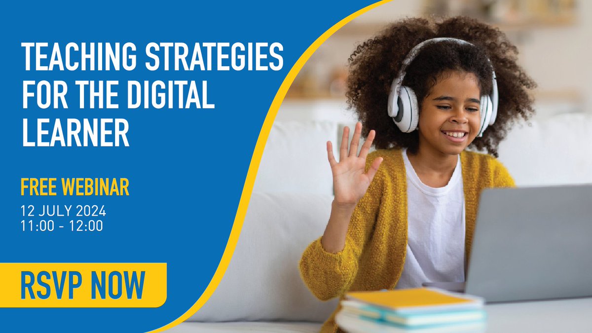 sacapedu's tweet image. Don't miss this opportunity to #transform your #teachingmethods and #inspire your #students to reach new heights of understanding and #creativity.
RSVP to join us for an enlightening #webinar designed to #revolutionize your #teaching approach:
bit.ly/3z9dFit