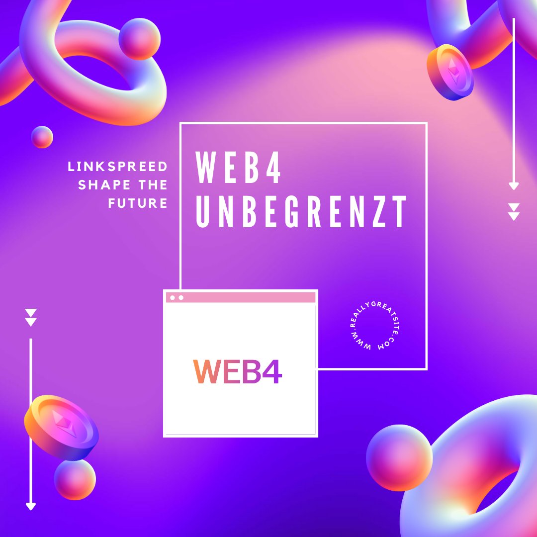 linkspreed's tweet photo. 🚀🌐 Mit Linkspreed's Web4 sind die Möglichkeiten endlos! ✨ Jeder kann jetzt seine eigene Mega App bauen! 🛠️💡 Lass deiner Kreativität freien Lauf und erschaffe die Zukunft! 🚀 #Web4 #Innovation #MegaApp #Linkspreed https://t.co/QzDu5JRhW1