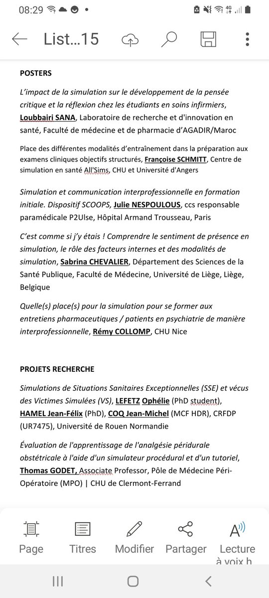 Session #communications #orales et #projets de #recherche Félicitations pour ces travaux de haute qualité !