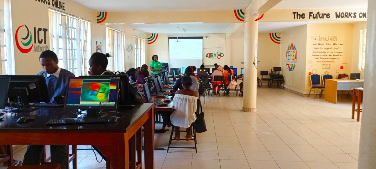 CAYECKAMUKUNJI's tweet image. Women empowerment in digital skills is a key pillar of Ajira Digital program. Women only training at California AYEC. #Ajiradigitalprogram #digitalskills #onlinework #thefutureworksonline