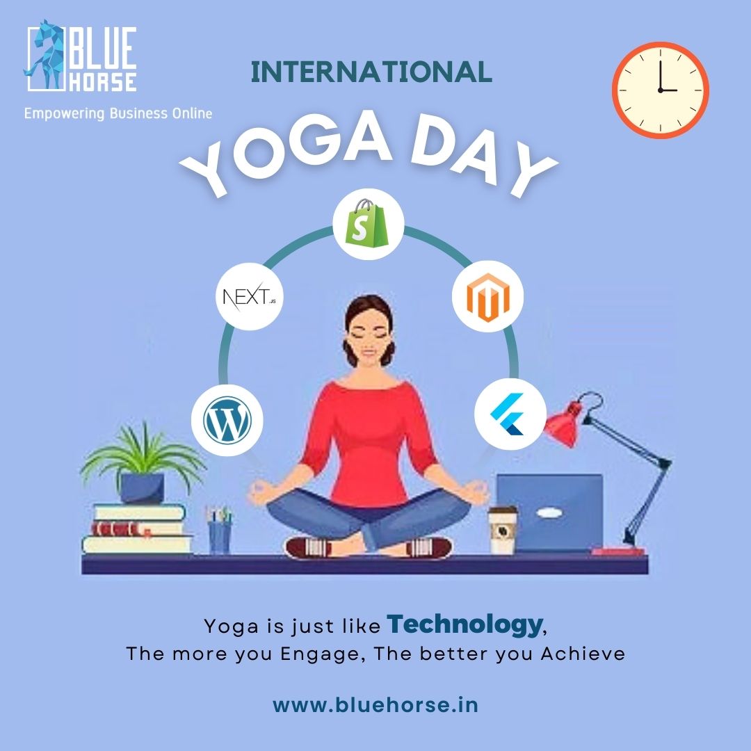 BlueHorse_sw's tweet image. On this International Yoga Day, let’s strike a balance between mind, body, and code! Just like yoga harmonizes our energies,our IT solutions harmonize your business needs.Embrace the zen of technology with BlueHorse Software.
#InternationalYogaDay #TechAndWellness #yogalifestyle