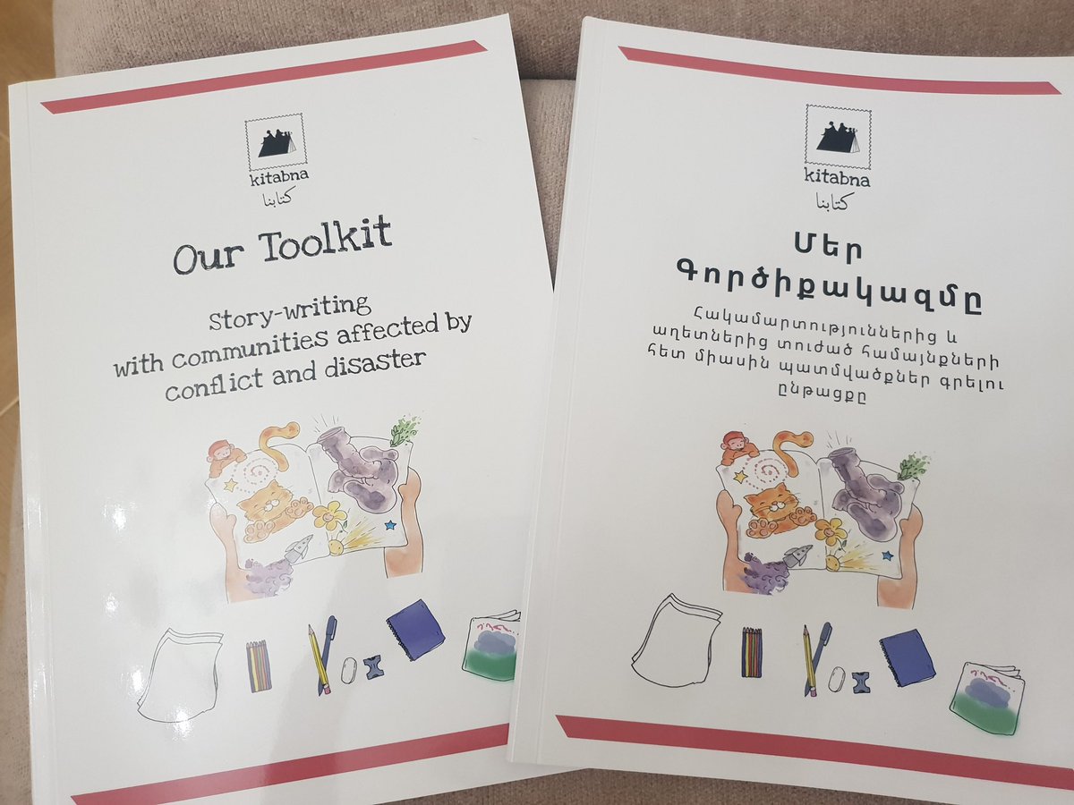 Just 2 weeks now until the launch of our Kitabna toolkit for story-writing with communities affected by conflict in Yerevan, Armenia. We are celebrating 10 years of kitabna.org with our project partners and toolkit funded by the UK AHRC 💜

👉🏼 ec-bridges.com/projects/155-l…