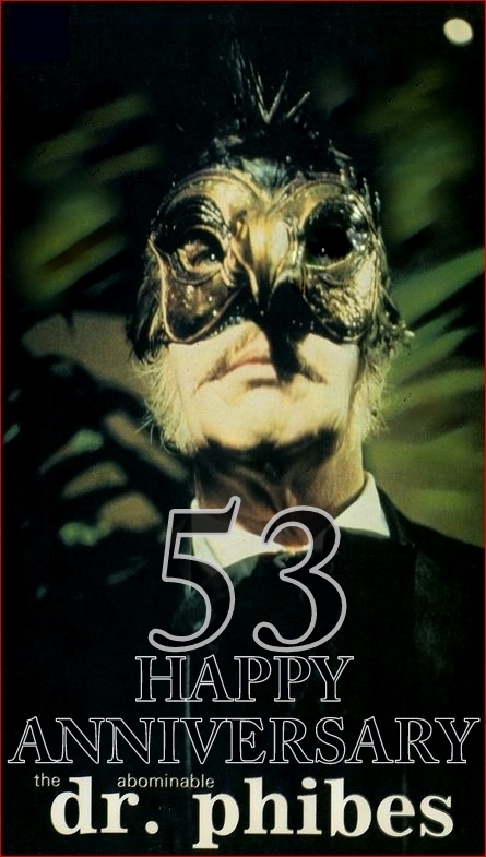 PhibesForever's tweet image. On May 20th 2024 The Abominable Dr. Phibes movie turned 53! Join our DR. PHIBES CULT-CLASSIC SERIES fb group and celebrate this phantastic occasion with us. We will have random and spontaneous  contests and phun #Phibes giveaways. facebook.com/.../DR.PHIBES.