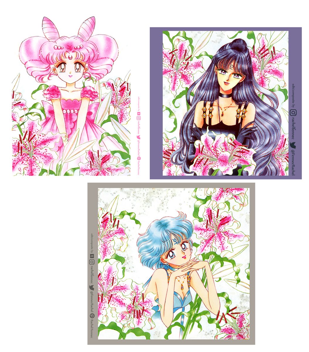 FennecRachel's tweet photo. In case it's not clear enough: these pictures are COMPOSITES of official #SailorMoon artwork and some lines added by me to complete it, plus cleaning, adjusting the colors etc.
#ChibiUsa #PrincessPluto #PrincessMercury https://t.co/obDFCV0Cch
