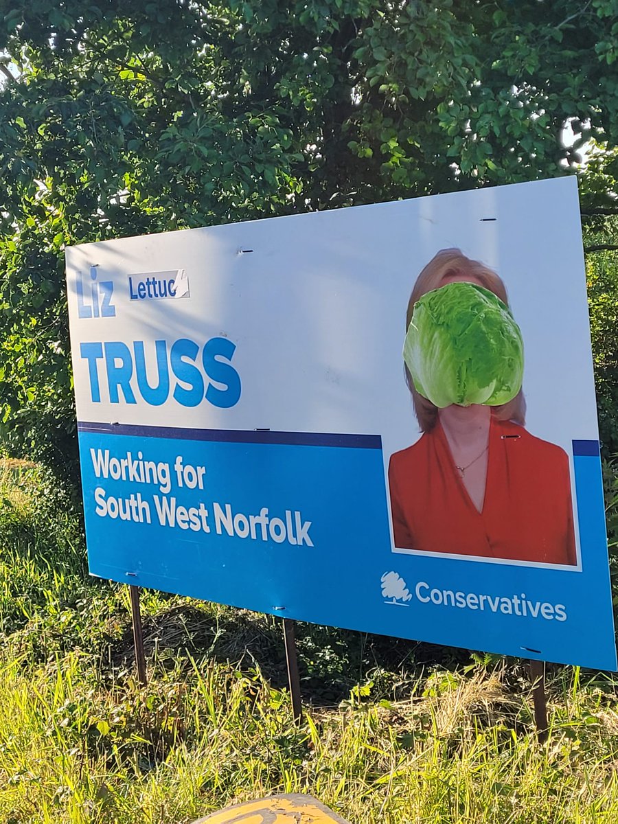 It's not big and it's not clever, but boy did this make me laugh.

The best part is that the sign has been placed on the wrong side of the county border in Cambridgeshire.....Good Job.

#elections2024 #ConservativeParty #politicians