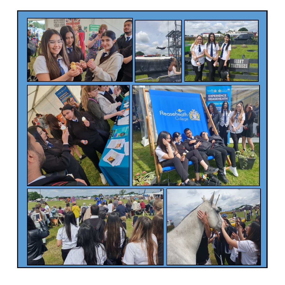 SWS_School's tweet image. 🌟 What an incredible day at the Cheshire Show! 🌟
Year 10 Food students were AMAZING! From holding adorable chicks to watching thrilling jousting matches, we all had a fantastic time. 🐥🏇🧀🍦
This is definitely an experience they won't forget.
  #TeamFoodTour24 #CheshireShow