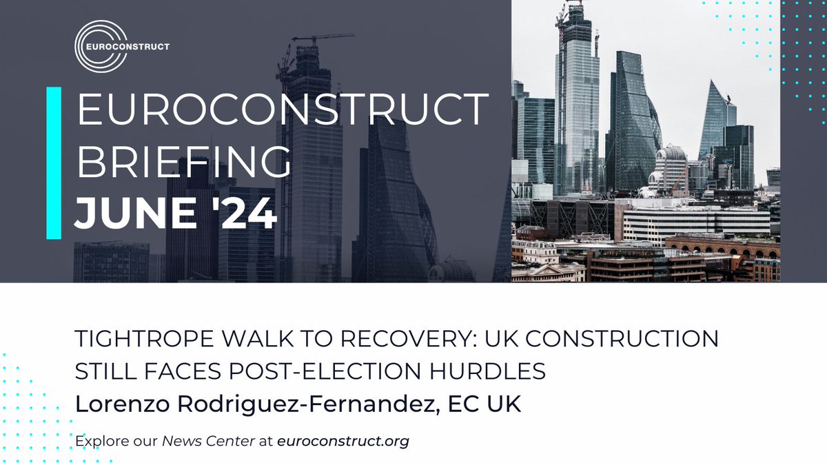 After a difficult four years the broader #UK economy is showing signs of recovery. Yet, the #construction sector continues to lag behind, marred by significant challenges. 

Read our latest <a href="/EUROCONSTRUCT/">EUROCONSTRUCT</a> briefing: euroconstruct.org/news/tightrope…