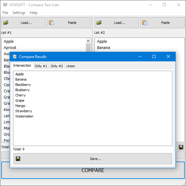 vovsoft's tweet photo. Drowning in endless spreadsheets and struggling to keep track of all your data? 📊 We've got the perfect solution - introducing Compare Two Lists! 🙌 This user-friendly tool makes it a breeze to quickly analyze and identify differences between two sets of information. https://t.co/sWqnnGB5Tj