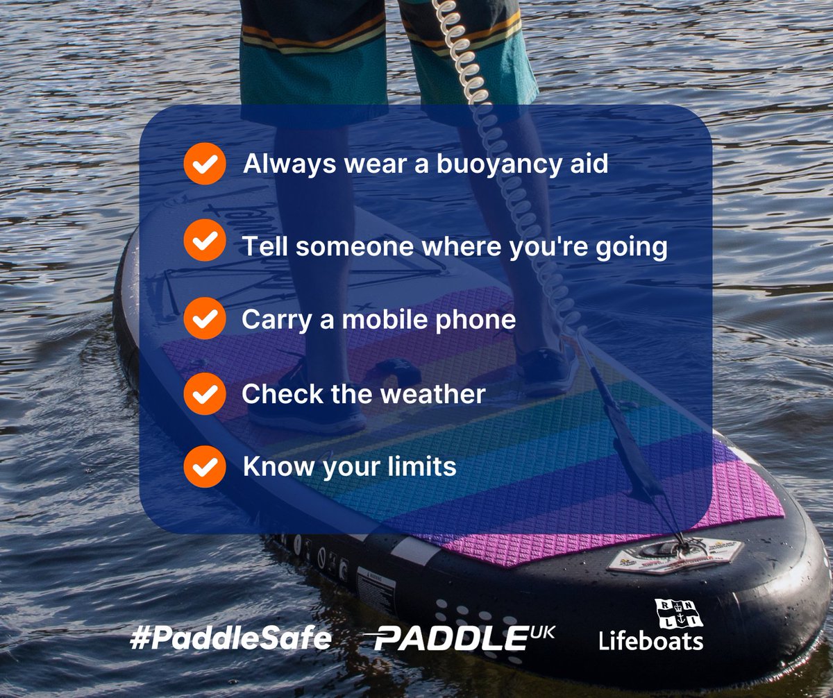 LondonPortAuth's tweet image. 🌊🚣‍♀️ Keep safe on the water this summer with @paddleuk and @RNLI's 5 safety tips:

1️⃣ Always wear a buoyancy aid
2️⃣ Tell someone where you're going
3️⃣ Carry a mobile phone
4️⃣ Check the weather
5️⃣ Know your limits

More information 👉 hubs.la/Q02BT_870

#PaddleSafe