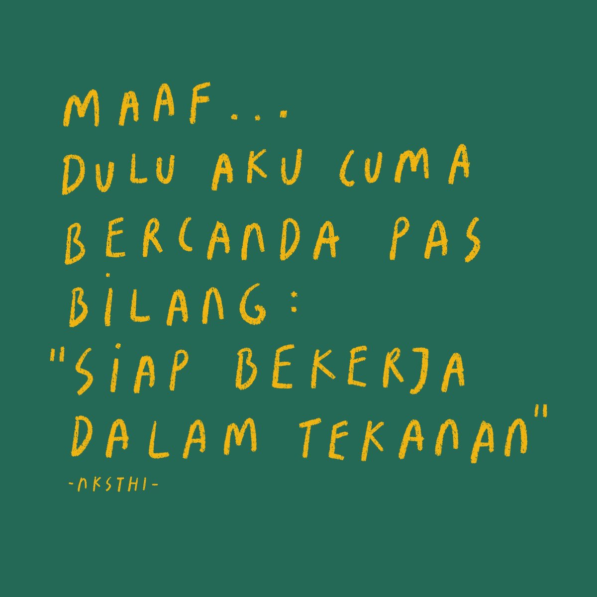 nksthi's tweet photo. Gak kuaaaaat 😭 https://t.co/p64mZY1Xh8