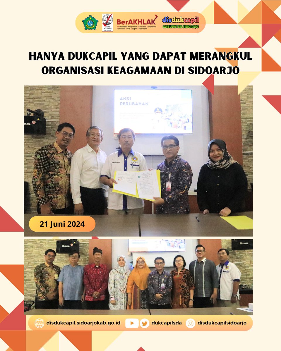 Perjanjian Kerja Sama dengan Organisasi Keagamaan di Sidoarjo