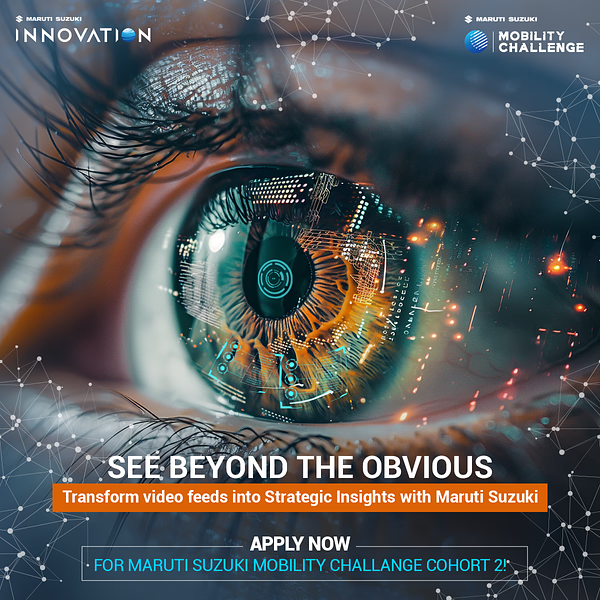 InnovationByMS's tweet image. Unlock new perspectives by transforming video feeds into strategic insights using #VideoAnalytics with #MarutiSuzuki.
Apply for the Maruti Suzuki #MobilityChallenge Cohort 2: marutisuzukiinnovation.com/apply-now/mobi…
For Program details, visit: marutisuzukiinnovation.com/mobility-chall…