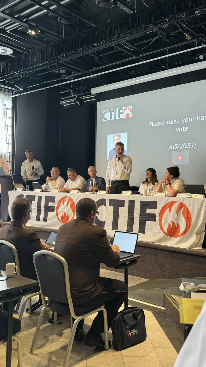 Congrats with your re-election as president of the CTIF Milan <a href="/MilanDubravac/">Milan Dubravac</a> <a href="/ctif_org/">CTIF Int’l Fire Services Association</a>. Here's to another great collaboration in the coming years together  <a href="/StephanWevers/">Stephan Wevers</a>