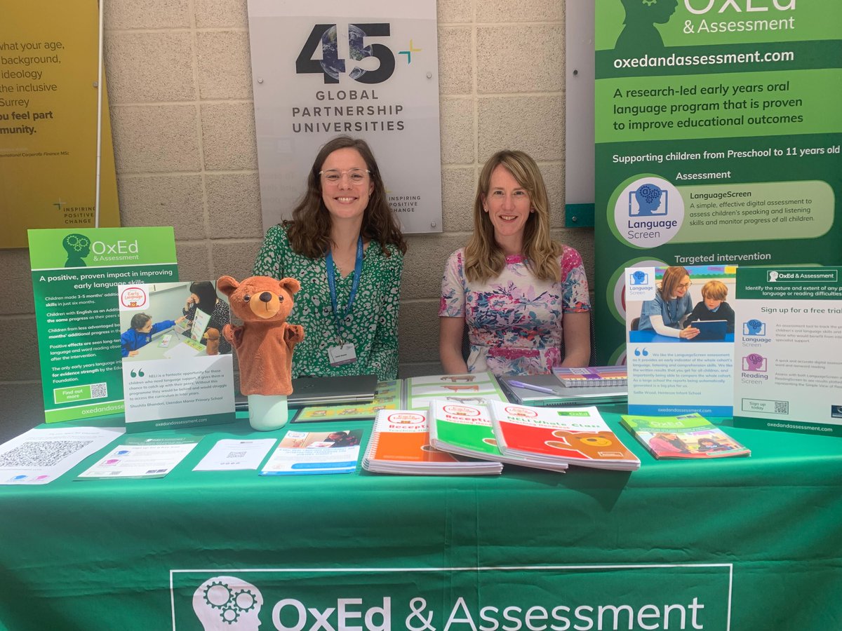 OxEdAssessment's tweet photo. We hope you enjoyed day one of #BDA24. If you didn't have a chance to chat with our team, don't forget to stop by and learn more about our evidenced-based assessments, intervention and enrichment programmes to support children's oral language. Be sure to say hi to Ted! https://t.co/ajefpnmBeE