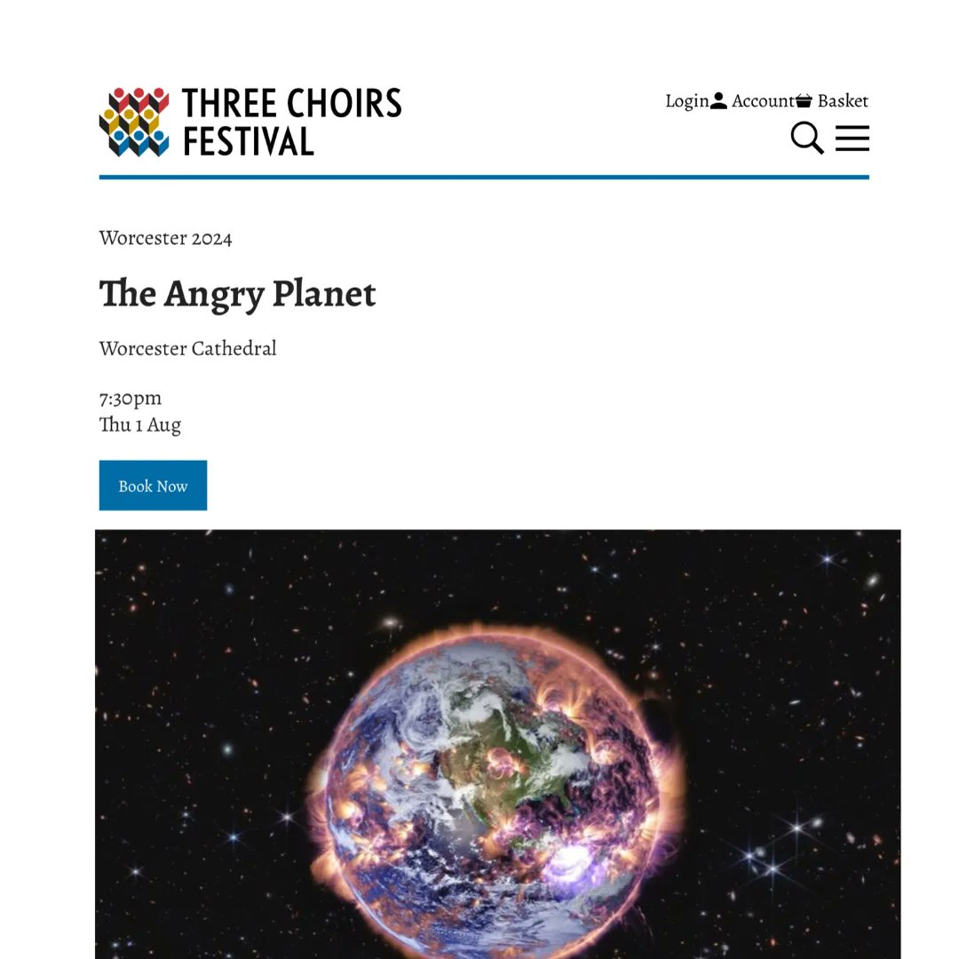 fl0rence12's tweet photo. So excited to be singing the Soprano solo in Bob Chilcott's Angry Planet @3choirsfestival this year in Worcester Cathedral. Don't miss it! https://t.co/aMLGGRHBT8 https://t.co/j9fGLyJzPb