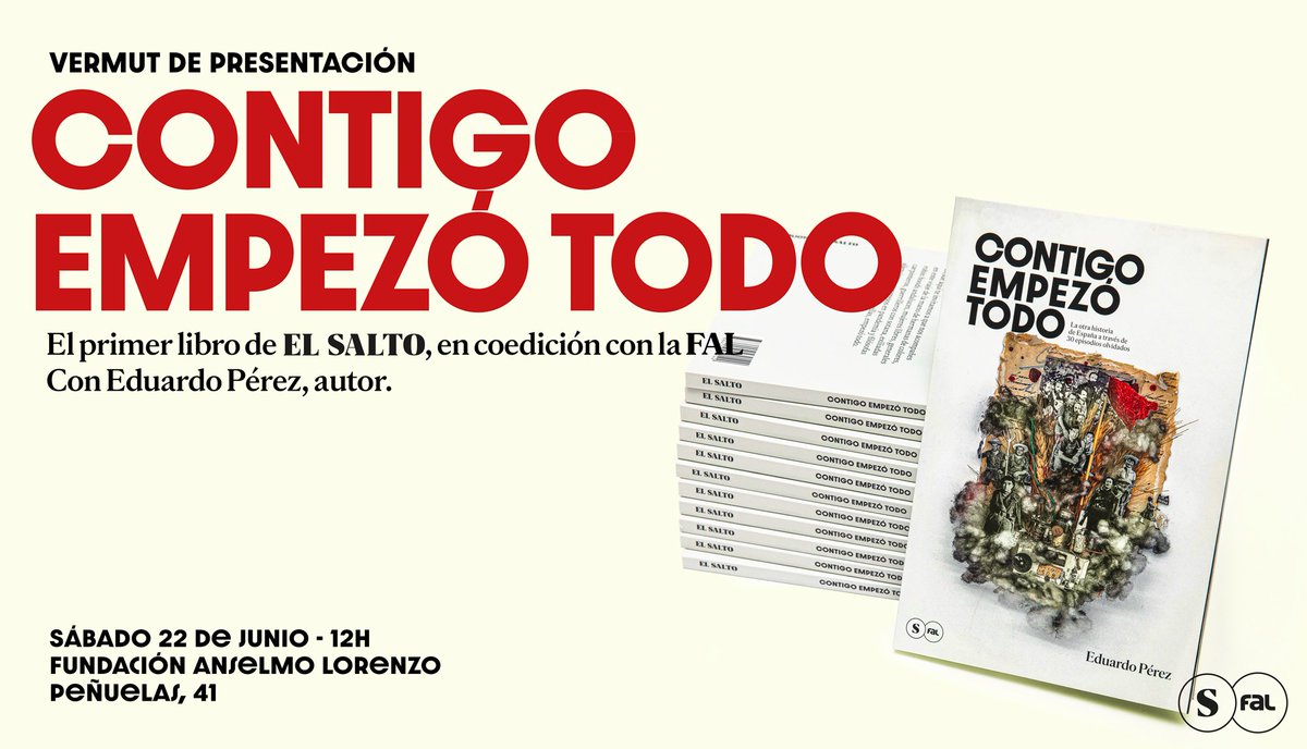 Mañana tendré el gustazo de presentar este libro de mi querido Edu Pérez, que tiene gran ojo para elegir de qué hablar y mejor pluma para saber cómo contarlo. 
Para convencer a los dudosos, han preparado un aperitivo espirituoso por la cara.
En la <a href="/FAnselmoLorenzo/">FAL</a>.
Nos vemos.