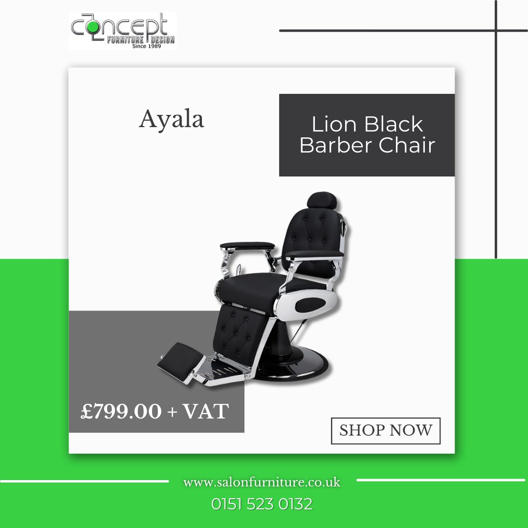 Lion Black Barber Chair

SHOP: salonfurniture.co.uk/lion-black-bar…

#barberchair #barberchairs #barbershop #barberfurniture #conceptsalon