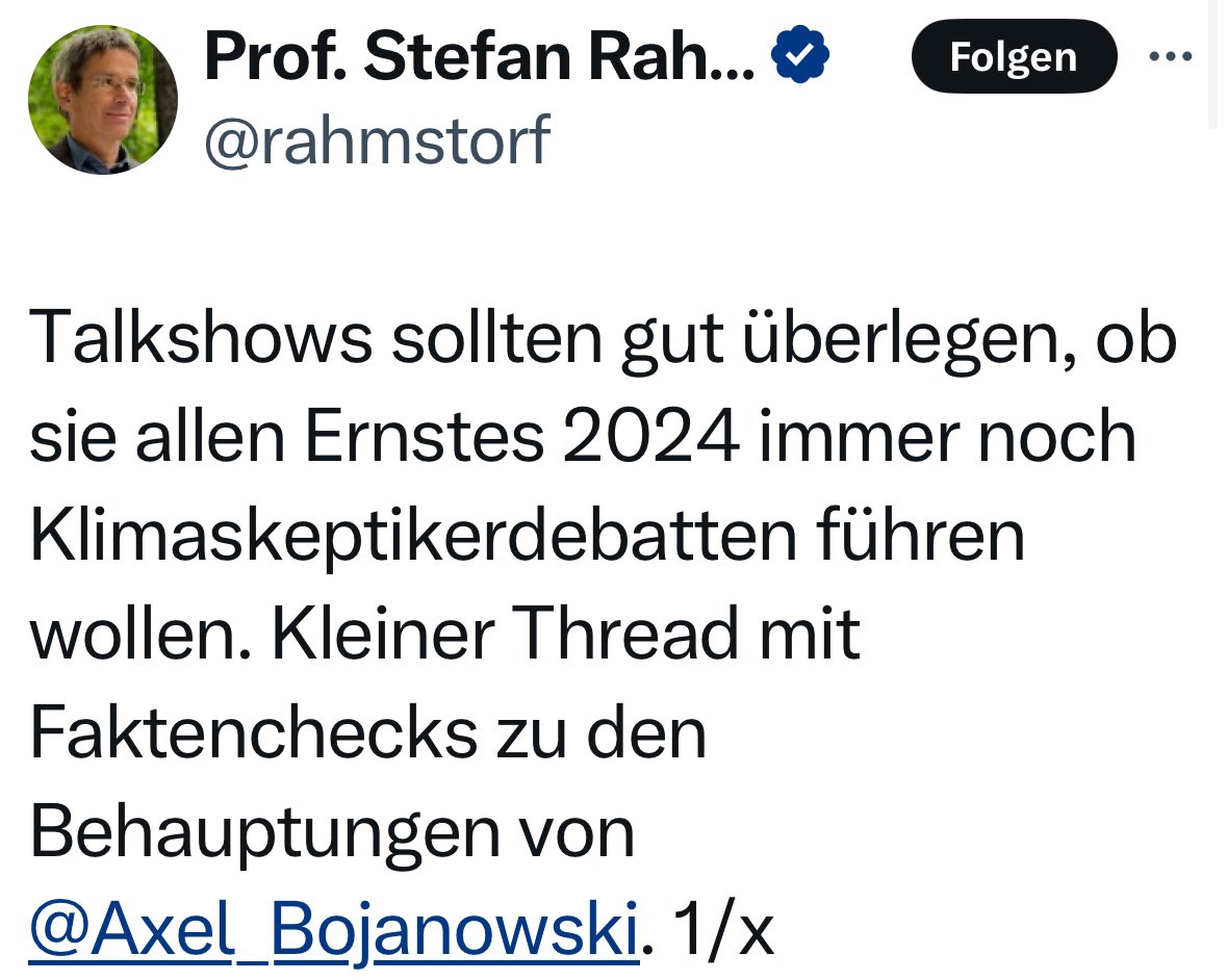 Joerg_Rehmann's tweet image. Wenn es nach #Rahmstorf ginge, müssten (!) Medien rund um die Uhr nur alarmistische Propaganda absondern, und nur mit handverlesenen Journalisten u. Protagonisten. Wird Zeit, dass die latente Militanz dieser Leute durch Pragmatismus ersetzt wird.