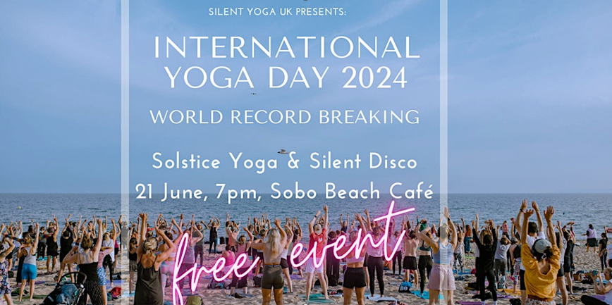 To celebrate the Summer Solstice, Silent Yoga UK are hosting their 8th International Yoga Day on Southbourne beach! This year marks an attempt to break the record for the biggest yoga event on the beach! 

eventbrite.co.uk/e/internationa…