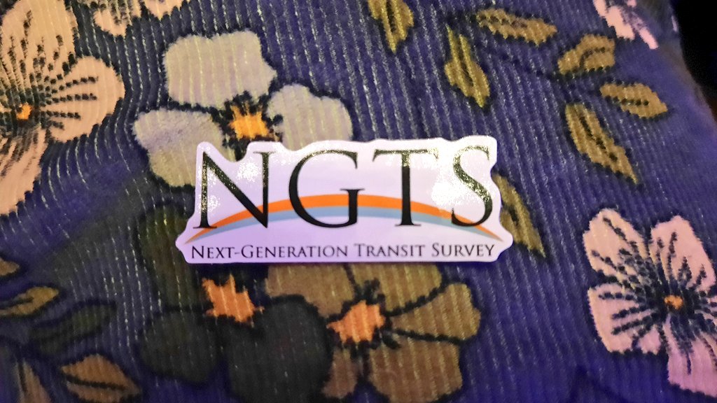 Catch me in poster room C today at #exoplanets5, where I'm presenting "Identifying transiting Neptunes and sub-Neptunes the NGTS Survey through cross-correlating with TESS TOIs" (I  have official <a href="/NextGenTransits/">NGTS</a> stickers... 👀)