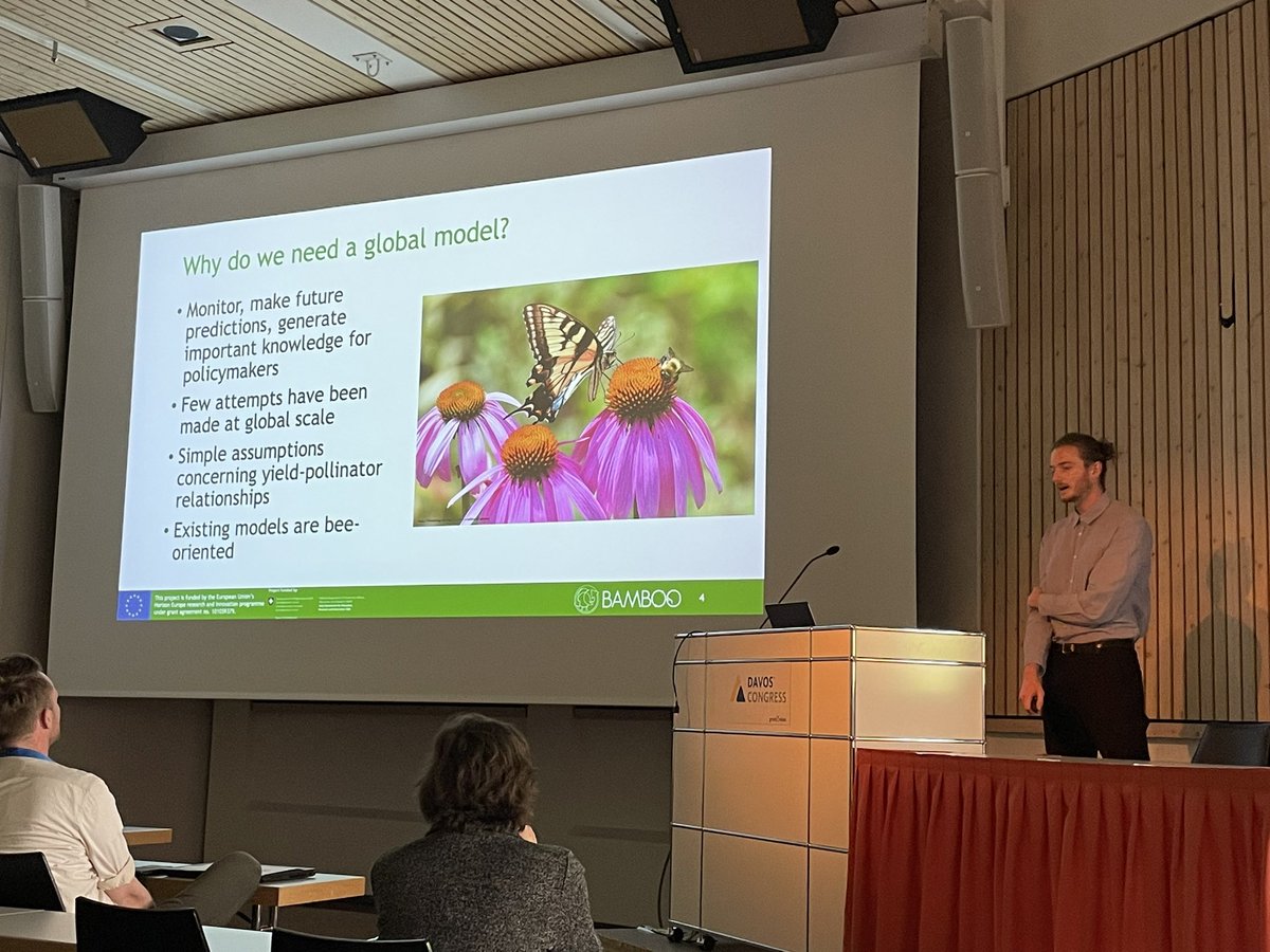 Francesca Rosa (@_francescarosa_) on Twitter photo Soon-to-be global model to predict #Pollinators' abundance using factors like crop type, pesticide use, and % natural habitat.
Great presentation by Liam Vezzani at <a href="/WorldBioForum/">World Biodiversity Forum</a>, can’t wait to see it published!
<a href="/nlenvironagency/">PBL English</a>
<a href="/BAMBOOHorizonEU/">BAMBOO</a>
#Pollination
#Biodiversity Soon-to-be global model to predict #Pollinators' abundance using factors like crop type, pesticide use, and % natural habitat.
Great presentation by Liam Vezzani at <a href="/WorldBioForum/">World Biodiversity Forum</a>, can’t wait to see it published!
<a href="/nlenvironagency/">PBL English</a>
<a href="/BAMBOOHorizonEU/">BAMBOO</a>
#Pollination
#Biodiversity