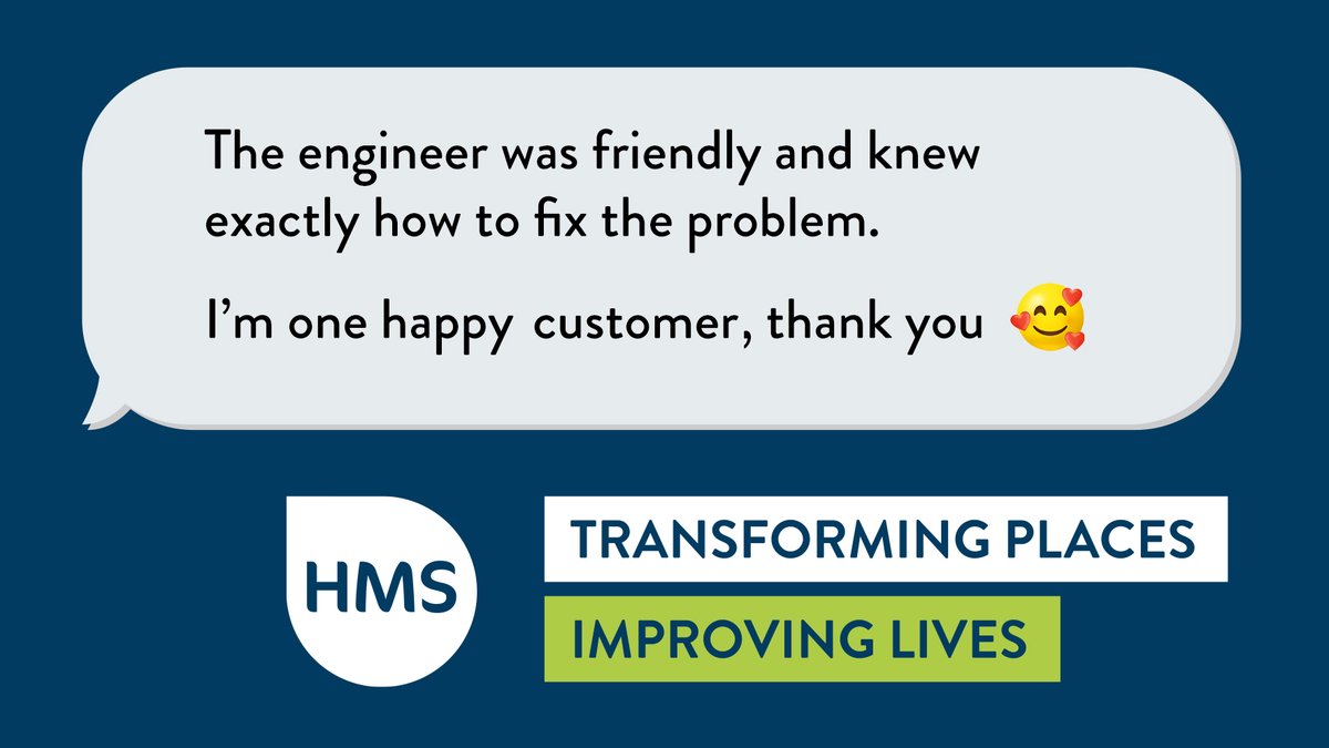 Creating happy customers is what #TeamHMS is about 🙌 We complete 200,000 repairs every year with the goal of leaving customers happy and their homes safe 👍