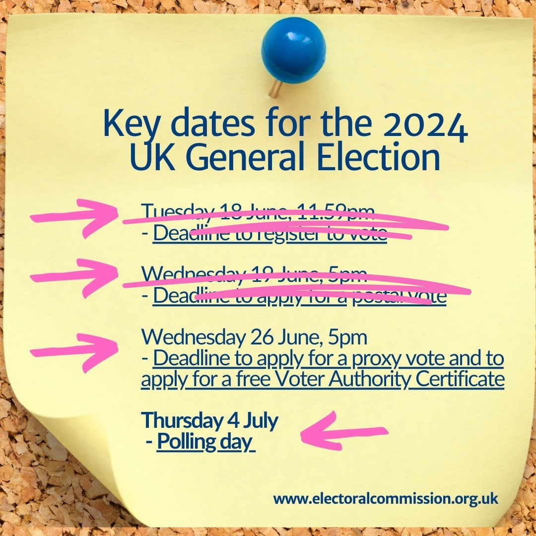 The deadline to apply for a proxy vote and to apply for a free Voter Authority Certificate is Wednesday, June 26, 5pm.

📢Make sure you're ready to vote.

More information here: anglesey.gov.wales/en/Council/Vot…

#GE24 <a href="/ElectoralCommUK/">Electoral Commission</a> <a href="/ElectoralWales/">Electoral Commission • Comisiwn Etholiadol</a> <a href="/MonFMRadio/">MônFM</a>