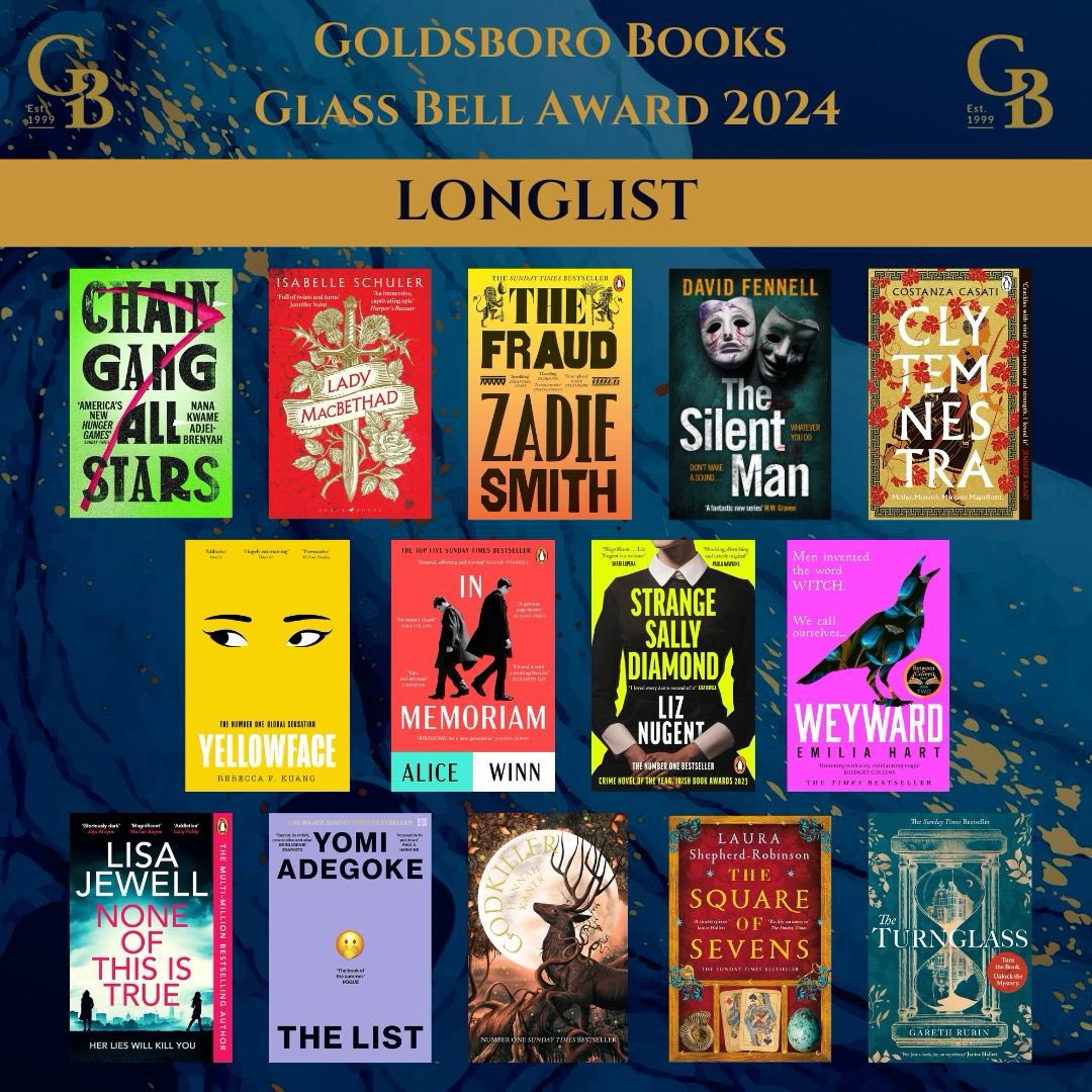 GoldsboroBooks's tweet image. As we come towards the end of Independent Bookshop Week, we are thrilled to announce our longest list to date for the eighth Glass Bell Award 🏆

#independentbookshopweek #GlassBell