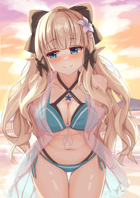 去年のイラスト本に載せてた水着サレンちゃん 