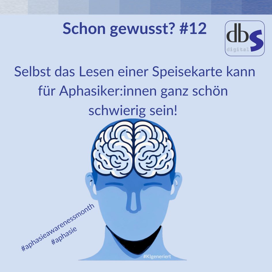 dbs_ev's tweet photo. Im Juni wollen wir mehr Bewusstsein für das Thema Aphasie schaffen!

Dazu gibt es hier von uns Infos zur Aphasie für alle Interessierten und speziell auch für unsere dbs-Mitglieder.

Schauen Sie auch bei unseren Veranstaltungen von dbs-digital: https://t.co/gyeGsCy6I7 https://t.co/u0dkGkN6LG