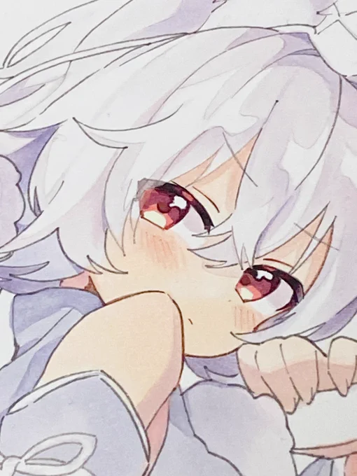 もふもふ進捗今週はのんびり描いてる 