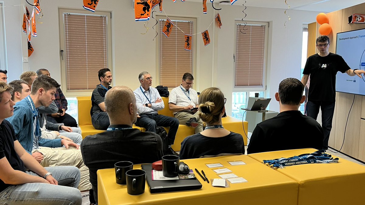 tbroek's tweet image. The one and only @Sygyzmundovych on training a ML model at @VNSG #SAPCodeJam in @ITTrainee office. @SAPdevs
