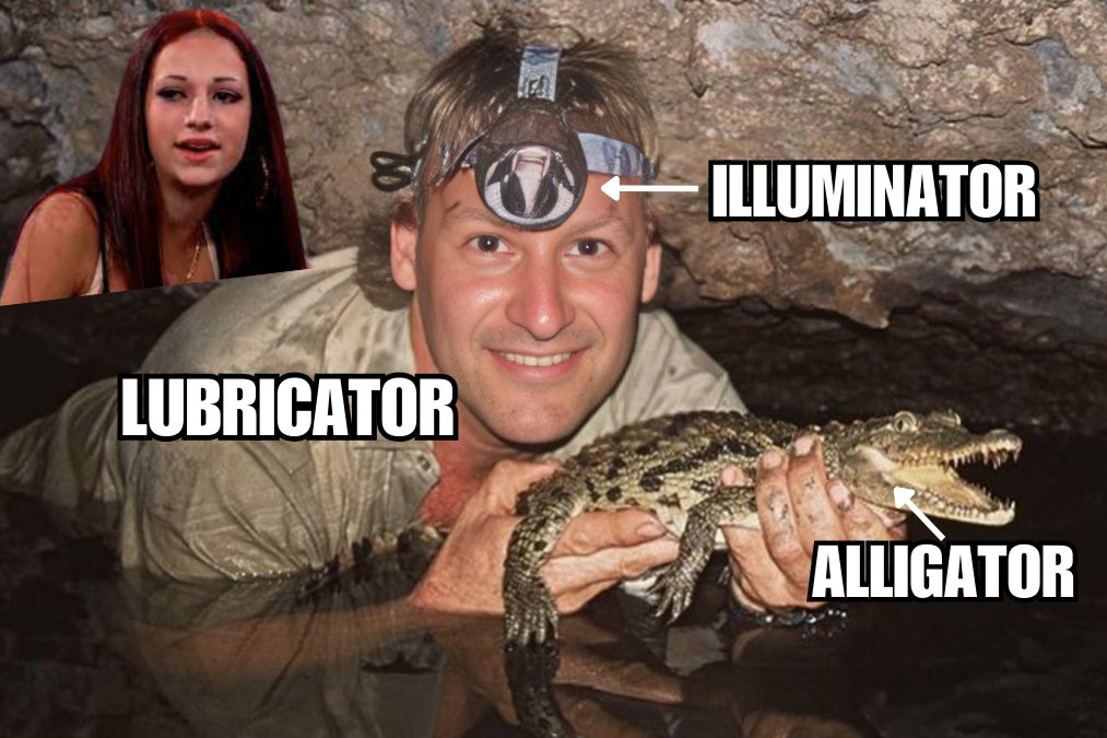 Off exploring wet cavities today. Catch me outside, howboutdat. 💦🤝