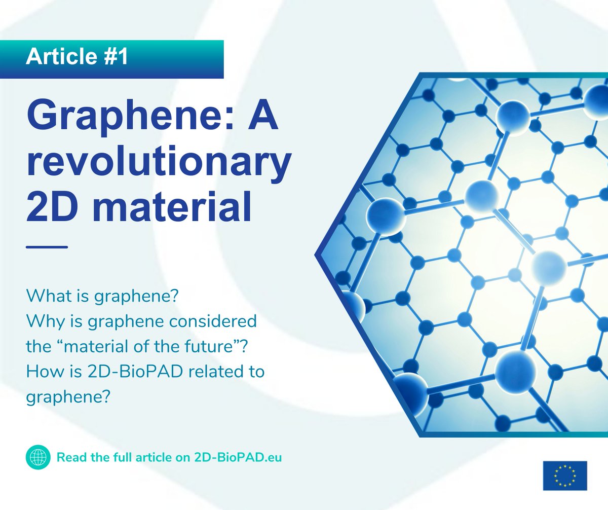 💭 What is graphene? Why is graphene considered the “material of the future”? How is 2D-BioPAD related to graphene?

Discover the answers in our article, "Graphene: A Revolutionary 2D Material" ➡️ 2d-biopad.eu/graphene-a-rev…