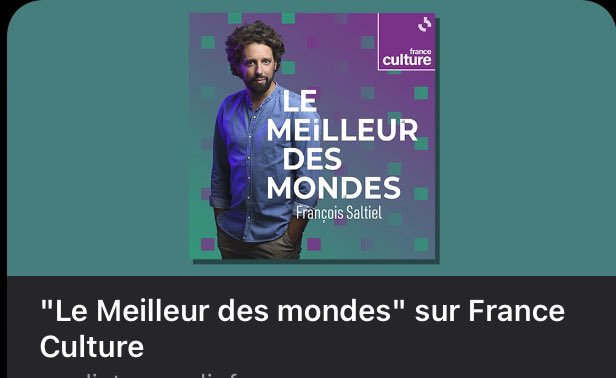 Merci infiniment pour les centaines de messages reçus depuis l’annonce de l’arrêt du  <a href="/LeMeilleurdesM/">Le Meilleur des mondes</a>, nous sommes très touchés ❤️
Ici un compte rendu de la <a href="/mediatriceRF/">La Médiatrice</a> 
À ce soir 21h sur <a href="/franceculture/">France Culture</a> ✨