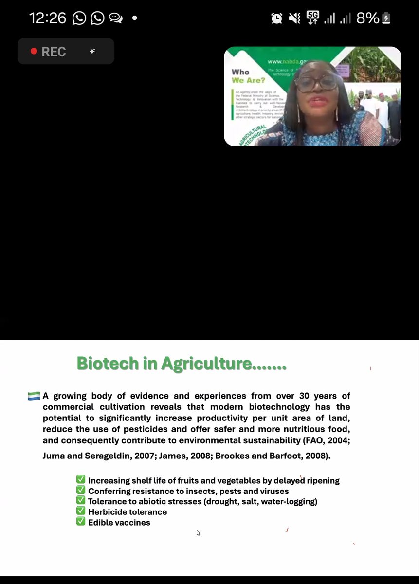 pshegs's tweet image. Good morning to everyone in Africa, except Rose Gidado @roxydado of the Nigeria Biotechnology Development Agency @nabdanig 

Mrs Rose needs to explain how GMOs are Edible Vaccines.  Look at her slide below from a Zoom meeting while she was presenting, she said GMOs are EDIBLE…