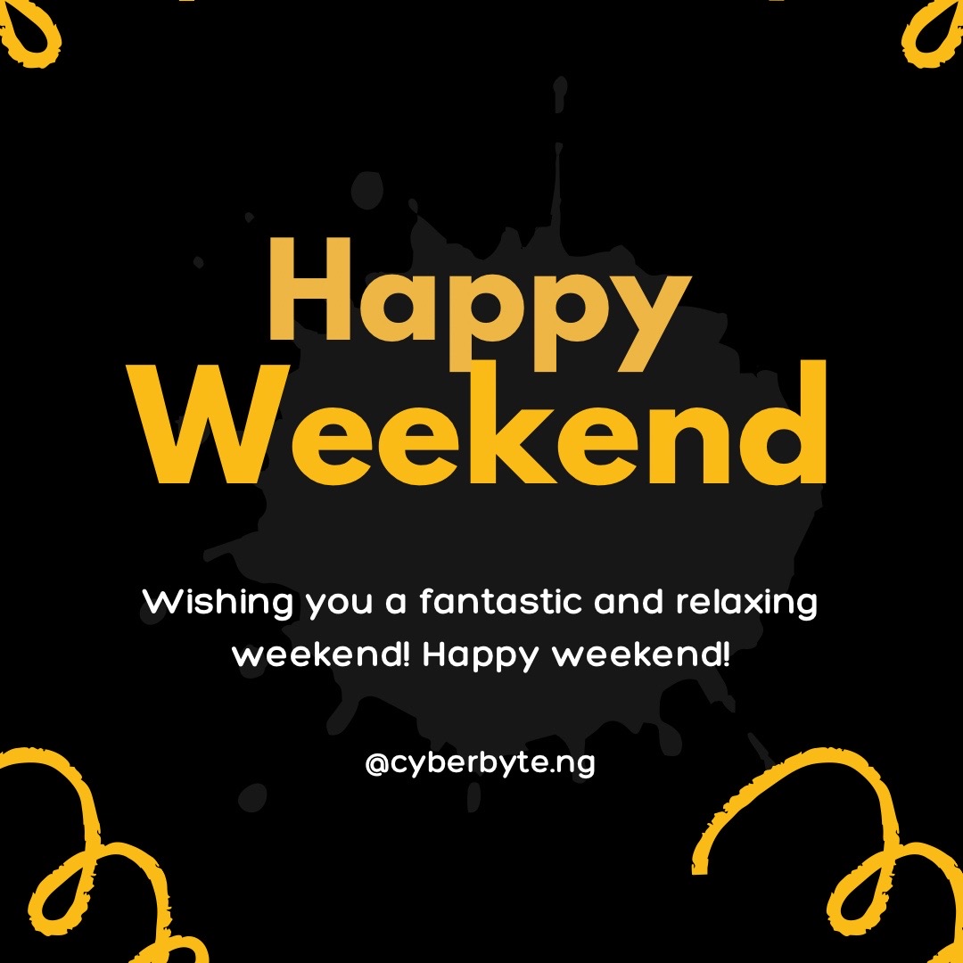 Cyberbyte_ng's tweet image. It’s the weekend😌🚀